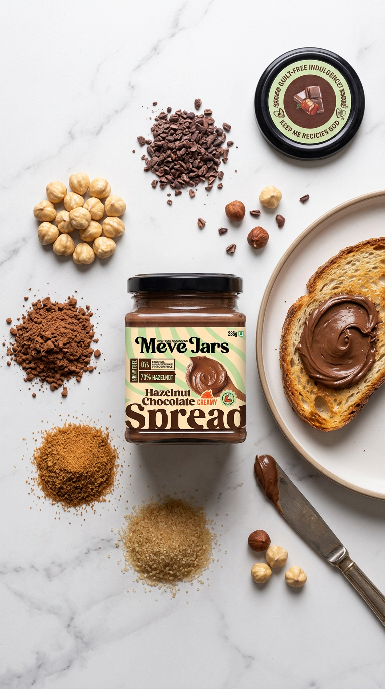 HAZELNUT CHOCOLATE SPREAD CREAMY (Vegan)