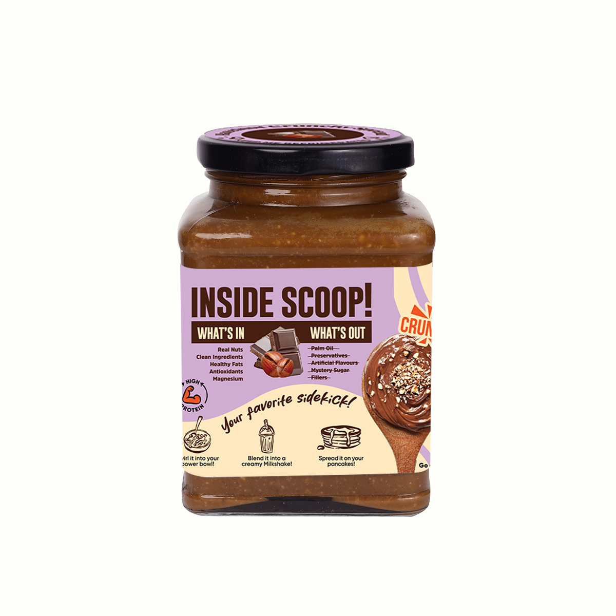 HAZELNUT CHOCOLATE SPREAD CRUNCHY (Vegan)