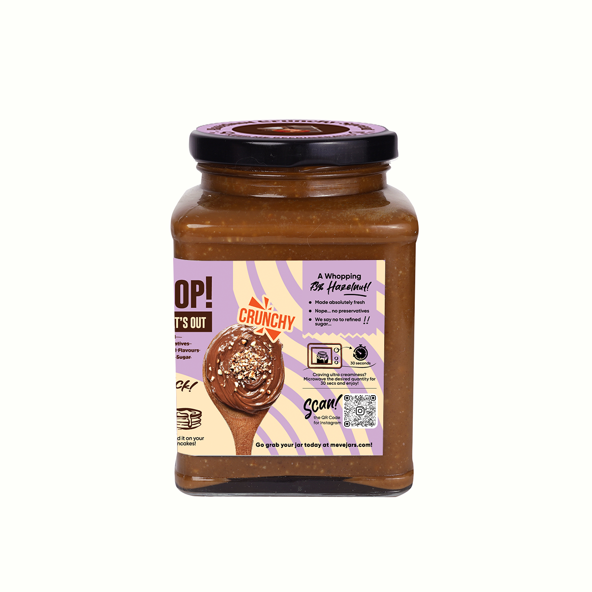 HAZELNUT CHOCOLATE SPREAD CRUNCHY (Vegan)