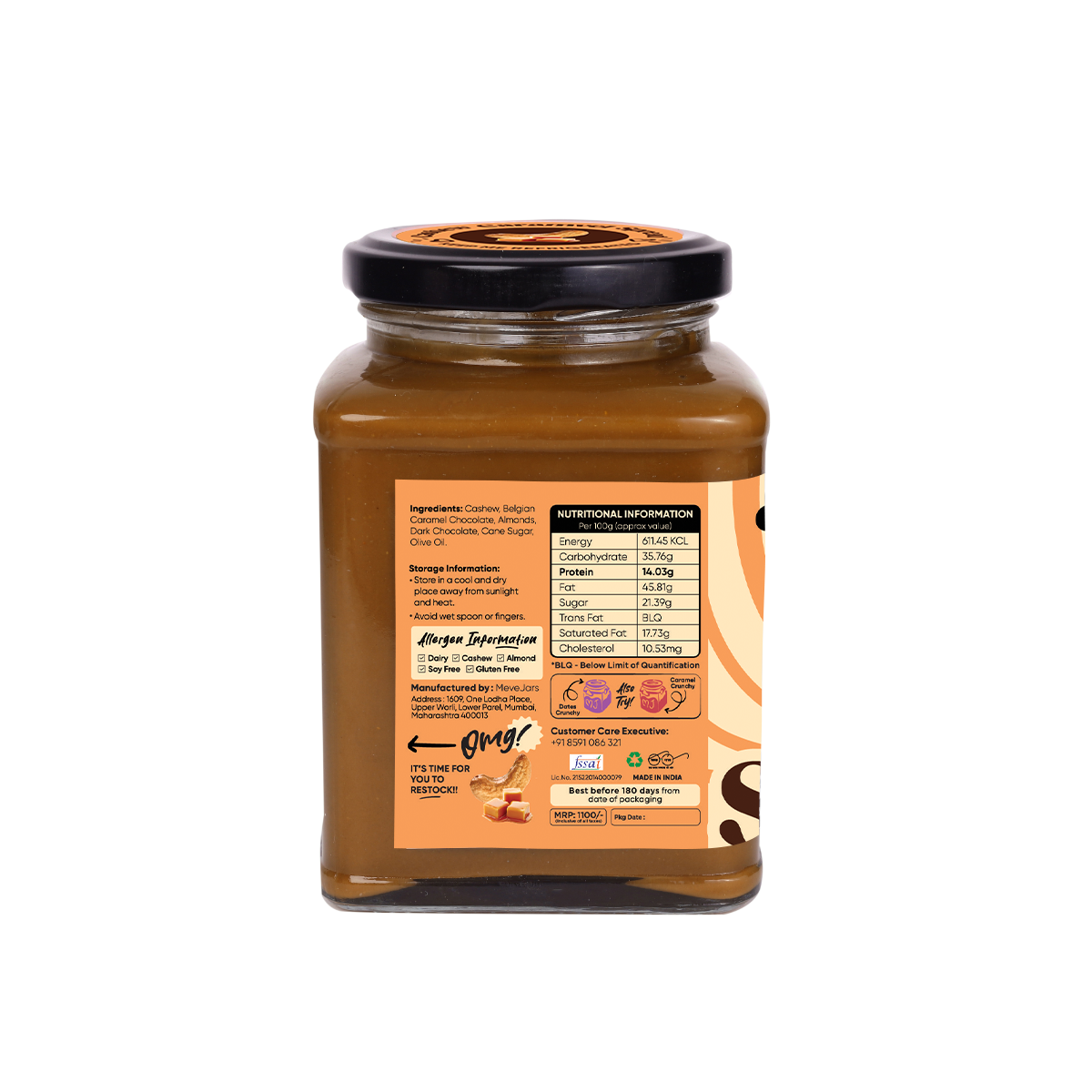 CASHEW CARAMEL SPREAD – Crunchy