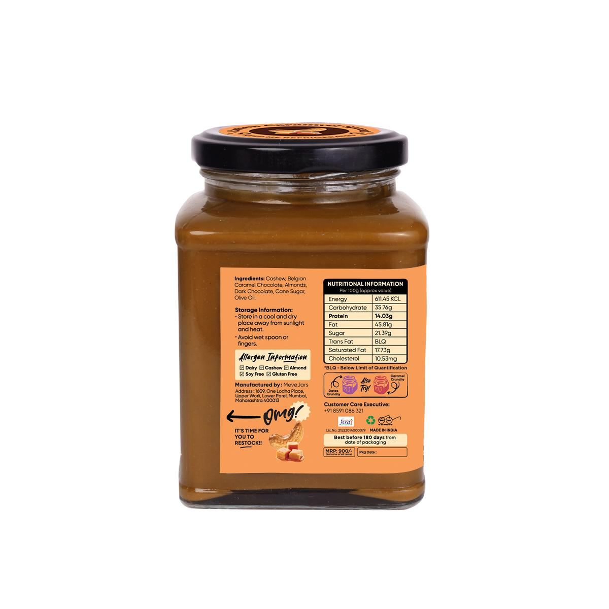 CASHEW CARAMEL SPREAD – Crunchy